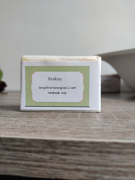 Invigorating Grapefruit Lemongrass & Mint Soap - Fresh, Handmade Bliss